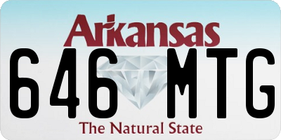 AR license plate 646MTG