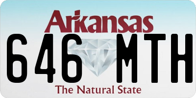 AR license plate 646MTH