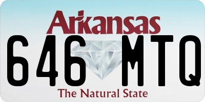 AR license plate 646MTQ