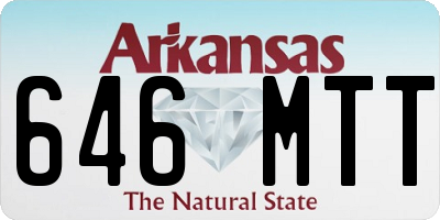 AR license plate 646MTT