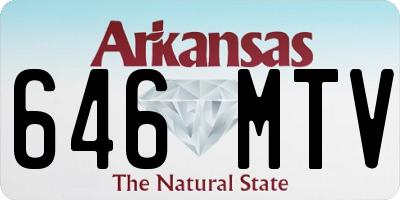 AR license plate 646MTV