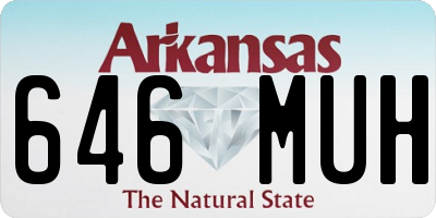 AR license plate 646MUH