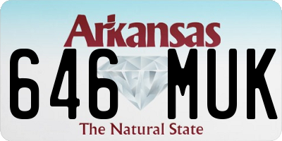 AR license plate 646MUK