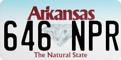 AR license plate 646NPR