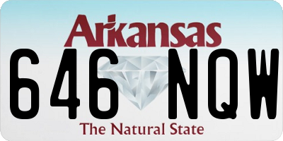AR license plate 646NQW