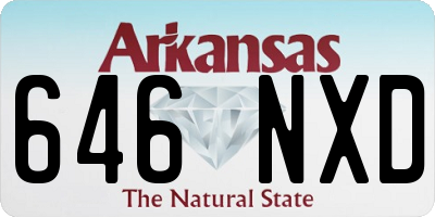 AR license plate 646NXD