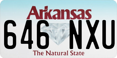 AR license plate 646NXU