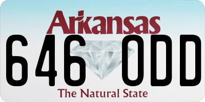 AR license plate 646ODD