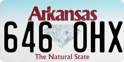 AR license plate 646OHX