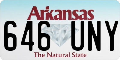AR license plate 646UNY