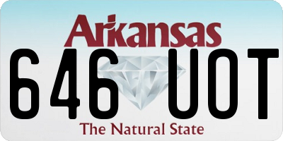 AR license plate 646UOT