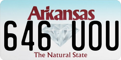 AR license plate 646UOU