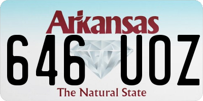 AR license plate 646UOZ