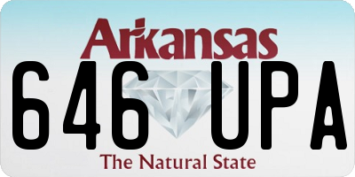 AR license plate 646UPA
