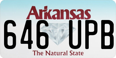 AR license plate 646UPB