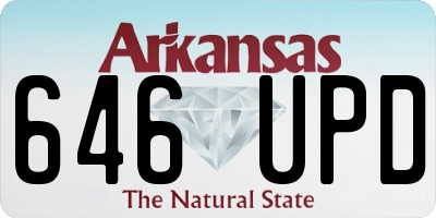 AR license plate 646UPD