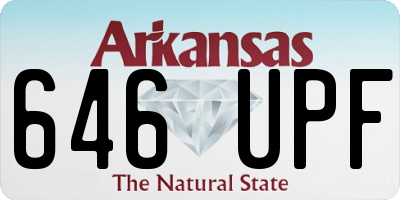AR license plate 646UPF