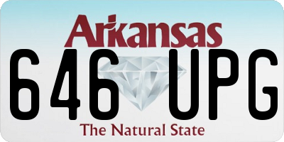 AR license plate 646UPG