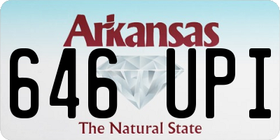 AR license plate 646UPI