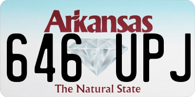 AR license plate 646UPJ
