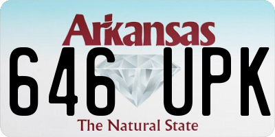AR license plate 646UPK