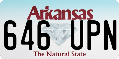 AR license plate 646UPN