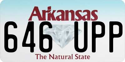 AR license plate 646UPP