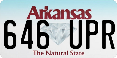 AR license plate 646UPR