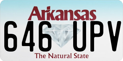 AR license plate 646UPV