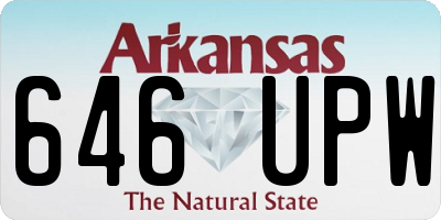 AR license plate 646UPW