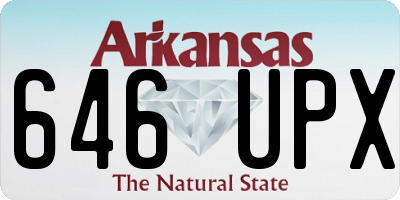 AR license plate 646UPX