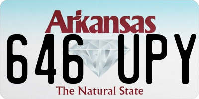 AR license plate 646UPY