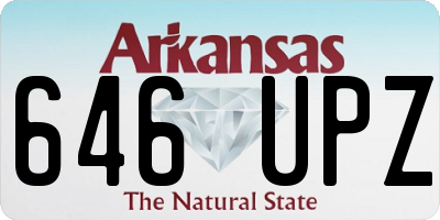 AR license plate 646UPZ