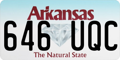 AR license plate 646UQC