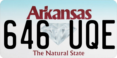 AR license plate 646UQE