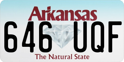 AR license plate 646UQF