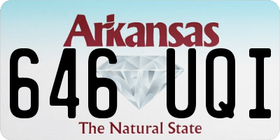 AR license plate 646UQI