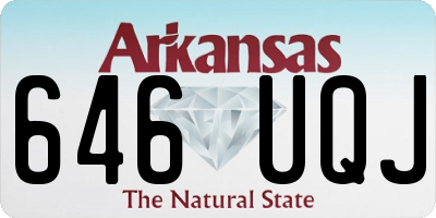 AR license plate 646UQJ
