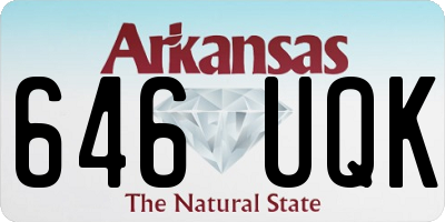 AR license plate 646UQK