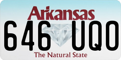 AR license plate 646UQO