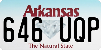 AR license plate 646UQP