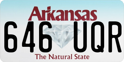 AR license plate 646UQR