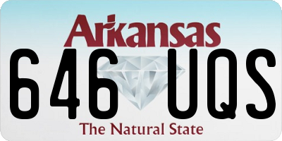 AR license plate 646UQS