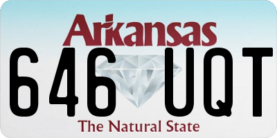 AR license plate 646UQT