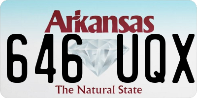 AR license plate 646UQX