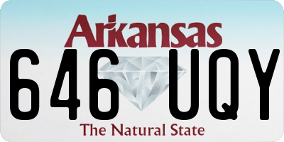 AR license plate 646UQY