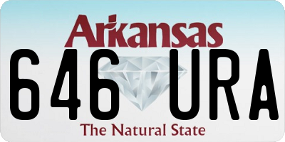 AR license plate 646URA