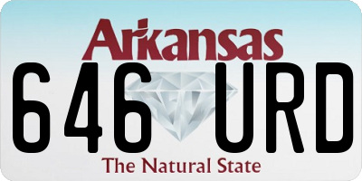 AR license plate 646URD