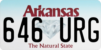AR license plate 646URG