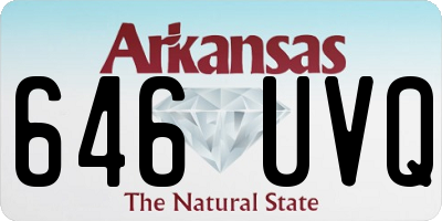 AR license plate 646UVQ